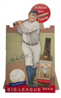Babe Ruth Helmar Brewing Co. Large Point of Purchase Easel Display 